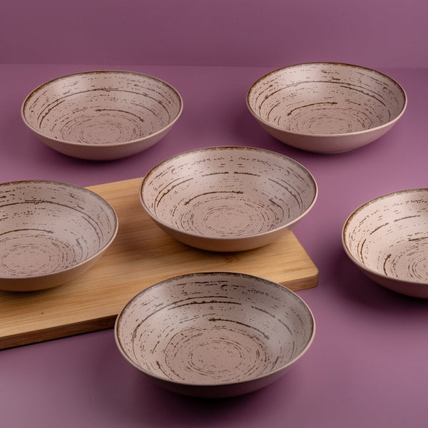 Ariane Vital Coupe 7" Tornado - Dessert Sage Porcelain Coupe Round Deep Plate - 6/Case (AVCARN429012018) - iFoodservice Online