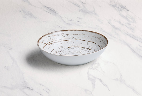 Ariane Vital Coupe 7" Tornado - White Matt Porcelain Coupe Round Deep Plate - 6/Case (AVCARN427012018) - iFoodservice Online