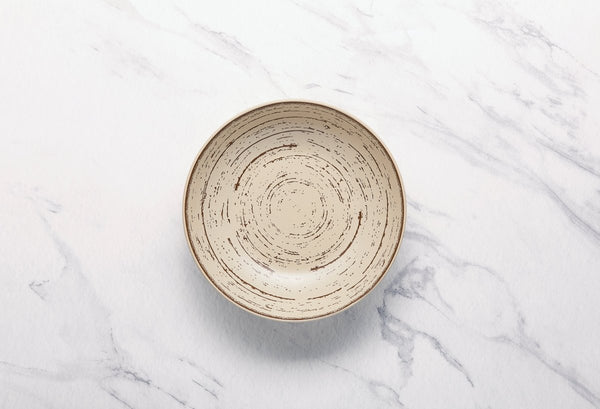 Ariane Vital Coupe 7" Tornado - White Porcelain Coupe Round Deep Plate - 6/Case (AVCARN428012018) - iFoodservice Online