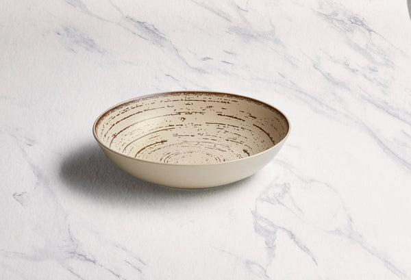 Ariane Vital Coupe 7" Tornado - White Porcelain Coupe Round Deep Plate - 6/Case (AVCARN428012018) - iFoodservice Online