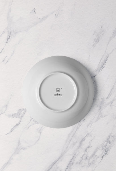 Ariane Vital Coupe 7" Twister Red Porcelain Coupe Round Deep Plate - 6/Case (AVCARN204012018) - iFoodservice Online