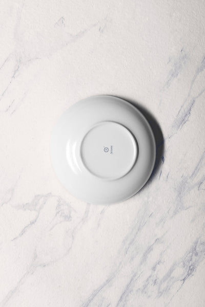 Ariane Vital Coupe 7" White & Blue Porcelain Bowl - 4/Case (AVCARND65022018) - iFoodservice Online