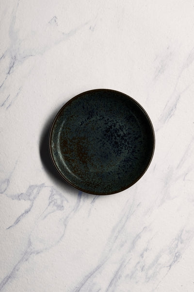 Ariane Vital Coupe 8 1/4" Equinox Black Porcelain Coupe Round Deep Plate - 6/Case (AVCARND66012001) - iFoodservice Online