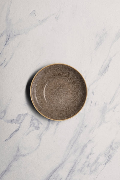 Ariane Vital Coupe 8 1/4" Freckles Porcelain Coupe Round Deep Plate - 6/Case (AVCARNC97012001) - iFoodservice Online