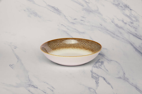 Ariane Vital Coupe 8 1/4" Jaguar White Porcelain Coupe Round Deep Plate - 6/Case (AVCARND51012001) - iFoodservice Online