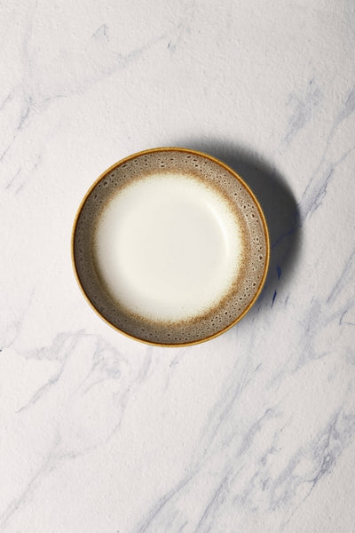 Ariane Vital Coupe 8 1/4" Jaguar White Porcelain Coupe Round Deep Plate - 6/Case (AVCARND51012001) - iFoodservice Online