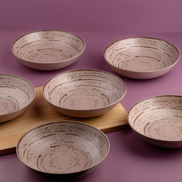 Ariane Vital Coupe 8 1/4" Tornado - Dessert Sage Gray Porcelain Coupe Round Deep Plate - 6/Case (AVCARN429012001) - iFoodservice Online