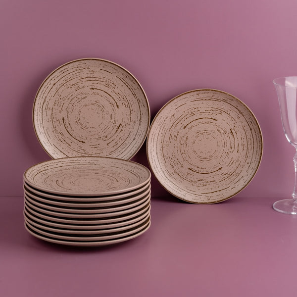 Ariane Vital Coupe 8 1/4" Tornado - Dessert Sage Porcelain Coupe Round Rimless Plate - 12/Case (AVCARN429011021) - iFoodservice Online