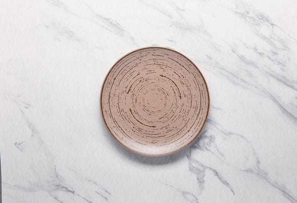 Ariane Vital Coupe 8 1/4" Tornado - Dessert Sage Porcelain Coupe Round Rimless Plate - 12/Case (AVCARN429011021) - iFoodservice Online