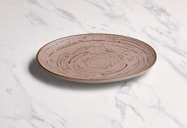 Ariane Vital Coupe 8 1/4" Tornado - Dessert Sage Porcelain Coupe Round Rimless Plate - 12/Case (AVCARN429011021) - iFoodservice Online