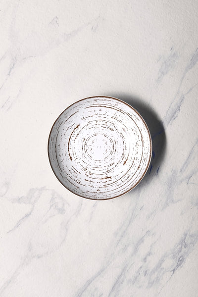 Ariane Vital Coupe 8 1/4" Tornado - White Matt Porcelain Coupe Round Deep Plate - 6/Case (AVCARN427012001) - iFoodservice Online