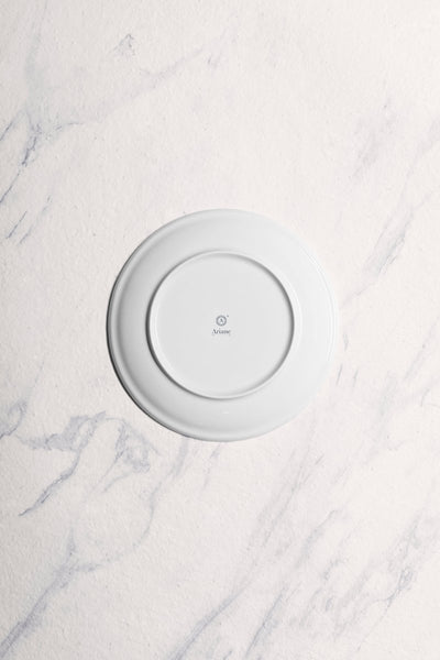 Ariane Vital Coupe 8 1/4" Twister Mokka Dark Brown Porcelain Coupe Round Rimless Plate - 12/Case (AVCARN263011021) - iFoodservice Online