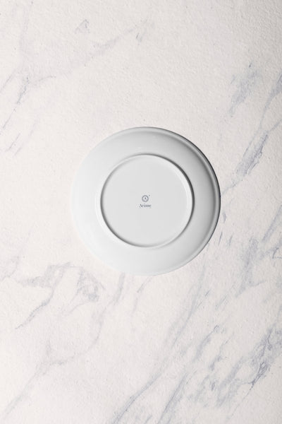 Ariane Vital Coupe 8 1/4" Twister Red Porcelain Coupe Round Deep Plate - 6/Case (AVCARN204012001) - iFoodservice Online