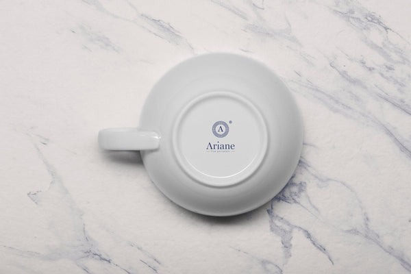 Ariane Vital Coupe 9 1/2 Oz Vital Coupe - Warm White Porcelain Coupe Tea Cup - 6/Case (AVCARN000044028) - iFoodservice Online