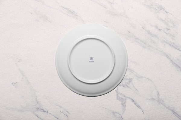 Ariane Vital Coupe 9 4/9" Twister Red Porcelain Coupe Round Rimless Plate - 6/Case (AVCARN204011024) - iFoodservice Online