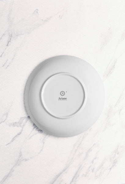 Ariane Vital Coupe 9 5/6" Vital Coupe - Warm White Porcelain Coupe Round Deep Plate - 6/Case (AVCARN000012025) - iFoodservice Online