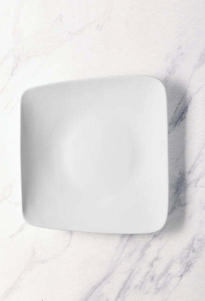Ariane Vital Rectangle 11 4/5" x 11" - Warm White Porcelain Rectangle Plate - 6/Case (AVRARN000011030) - iFoodservice Online