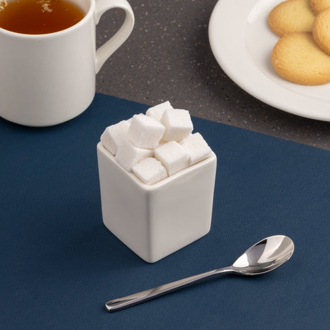 Ariane White 2 1/3" x 2 3/8” Miniature Porcelain Deep Square Container - 18/Case (AMNARN000101022) - iFoodservice Online