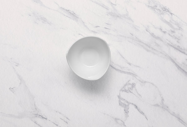 Ariane White 3 1/2" x 2 1/5” Miniature Porcelain Star Bowl - 18/Case (AMNARN000101007) - iFoodservice Online