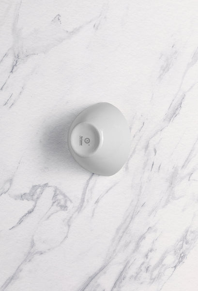 Ariane White 3 1/2" x 3 1/7" x 2 4/9” Miniature Porcelain Curved Rim Bowl - 18/Case (AMNARN000101004) - iFoodservice Online