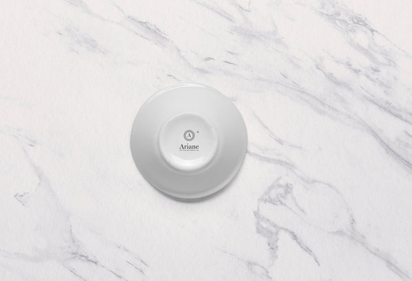 Ariane White 3 1/3" x 3 1/4" x 1 3/8” Miniature Porcelain Curved Bowl - 18/Case (AMNARN000101009) - iFoodservice Online