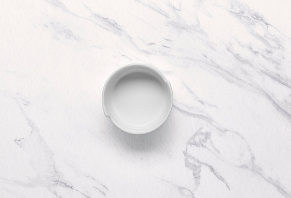 Ariane White 3 1/7" x 1 4/7" x 1 1/3” Miniature Porcelain Double Step Round Bowl - 18/Case (AMNARN000101008) - iFoodservice Online