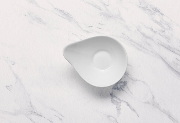 Ariane White 4 1/5" x 3 1/3” Miniature Porcelain Slope Round Bowl - 18/Case (AMNARN000101010) - iFoodservice Online