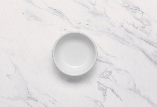 Ariane White 4" Prime - Warm White Porcelain Butter Pad - 12/Case (APRARN000086010) - iFoodservice Online