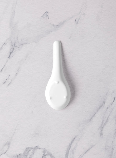 Ariane White 5 1/2" Prime - Warm Porcelain Soup Spoon - 12/Case (APRARN000081004) - iFoodservice Online