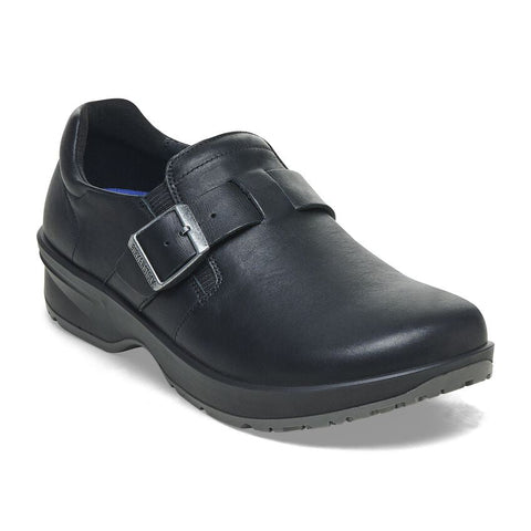 Birkenstock Shoes Caris Pro Leather in Black Regular Width, (1027 414) - iFoodservice Online