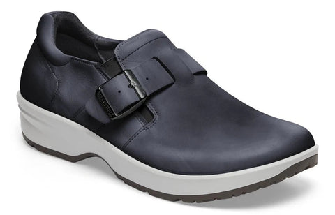 Birkenstock Shoes Caris Pro Leather in Navy Regular Width, (1027 366) - iFoodservice Online