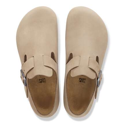 Birkenstock Shoes London Pro Leather in Gray Taupe Color Regular Width, (1032704) - iFoodservice Online