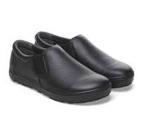 Birkenstock Shoes QO400 Leather in Black/Black Color Regular Width, (1028 550) - iFoodservice Online