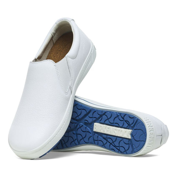 Birkenstock Shoes QO400 Leather in White/White Color, Regular Width (1011 241) - iFoodservice Online
