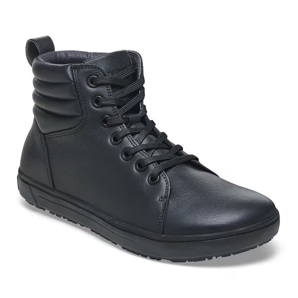 Birkenstock Shoes QO700 Leather in Black/Black Color Regular Width, (R 1020 881) - iFoodservice Online