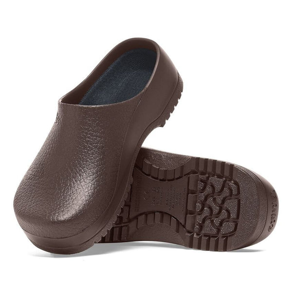 Birkenstock Shoes Super Birki Polyurethane in Brown Color, Regular Width (68061) - iFoodservice Online