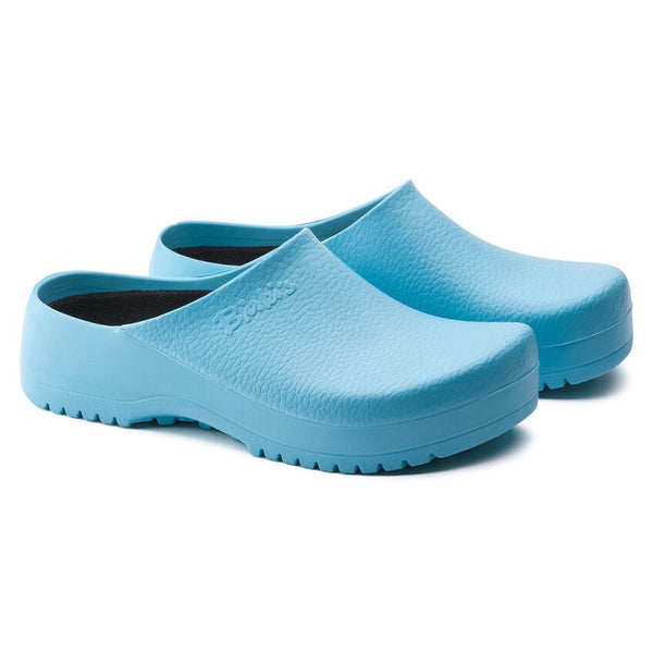 Birkenstock Shoes Super Birki Polyurethane in Ciel Light Blue Color, Regular Width (68501) - iFoodservice Online