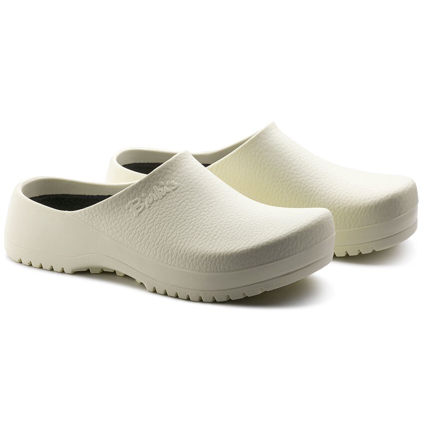 Birkenstock Shoes Super Birki Polyurethane in White Color, Regular Width (68021) - iFoodservice Online
