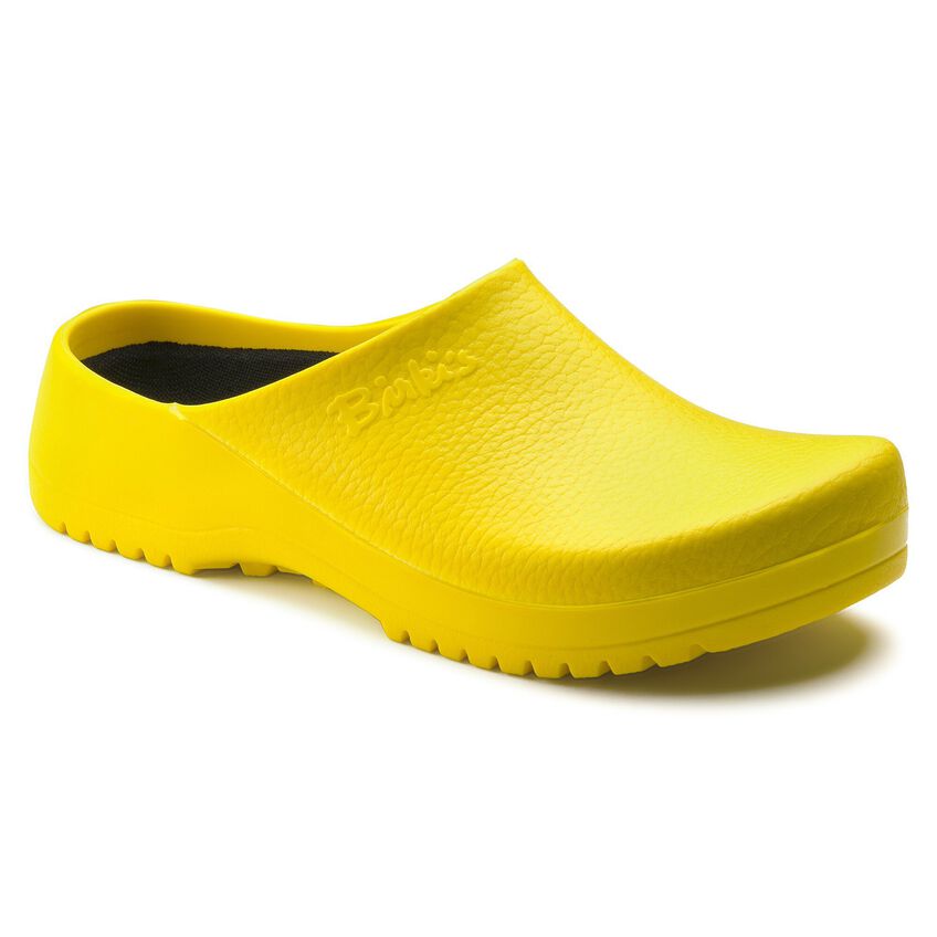 Birkenstock Shoes Super Birki Polyurethane in Yellow Color, Regular Width (68041) - iFoodservice Online