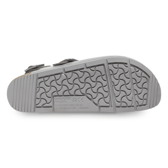 Birkenstock Shoes Tokio Pro Leather in Gray Color, Narrow Width, (1026 185) - iFoodservice Online
