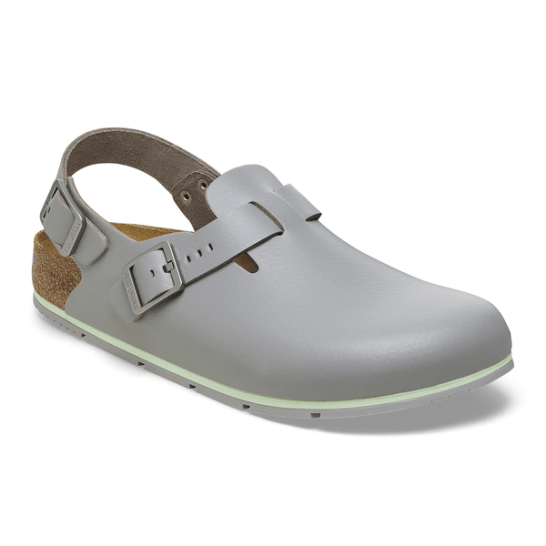 Birkenstock Shoes Tokio Pro Leather in Gray Color, Narrow Width, (1026 185) - iFoodservice Online
