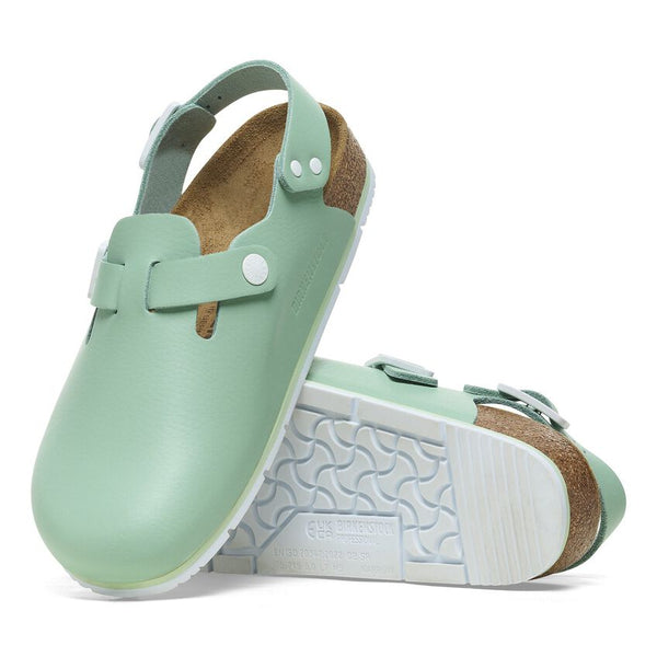 Birkenstock Shoes Tokio Pro Leather in Matcha Color, Narrow Width, (1026 221) - iFoodservice Online