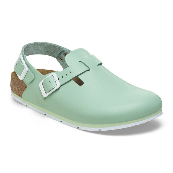 Birkenstock Shoes Tokio Pro Leather in Matcha Color, Narrow Width, (1026 221) - iFoodservice Online