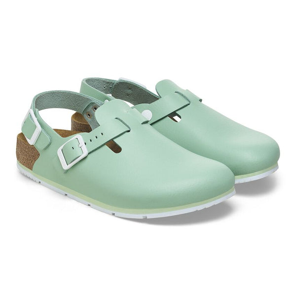 Birkenstock Shoes Tokio Pro Leather in Matcha Color, Regular Width, (1026 054) - iFoodservice Online