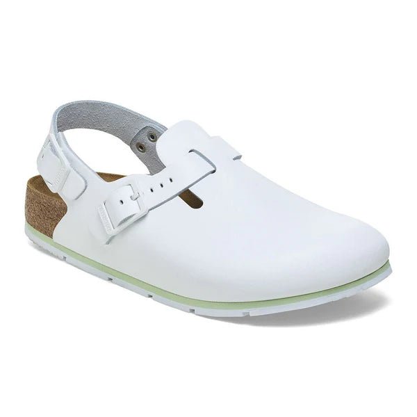 Birkenstock Shoes Tokio Pro Leather in White Color Narrow Width, (1026 186) - iFoodservice Online