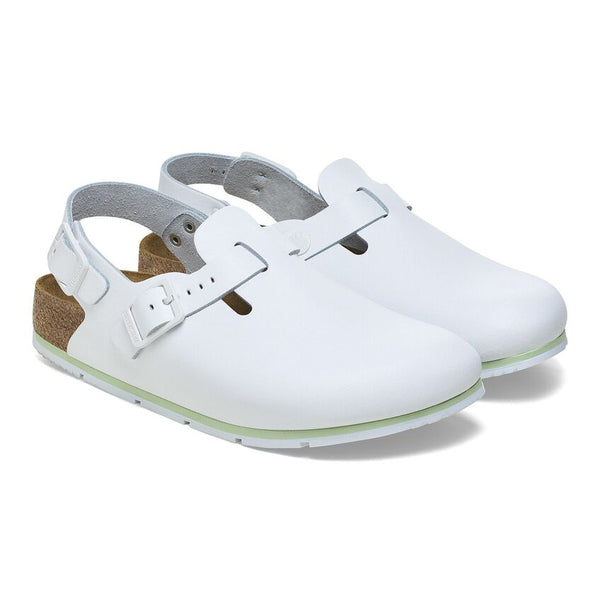 Birkenstock Shoes Tokio Pro Leather in White Regular width, (1025 956) - iFoodservice Online