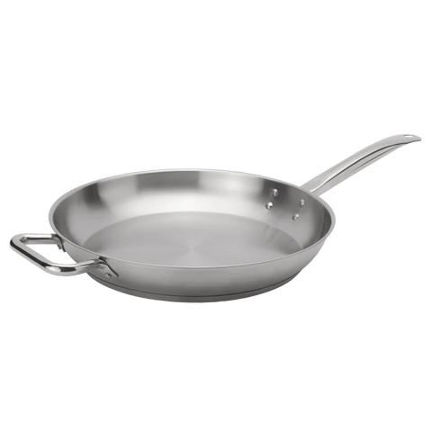 Browne Elements Fry Pan, 14x2.4"/35.6x6.1cm,Stainless Steel (5734054) - iFoodservice Online