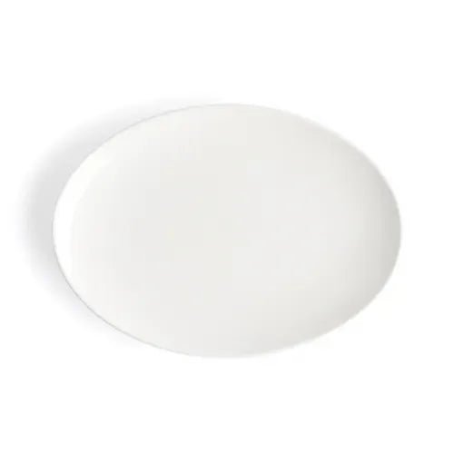 Browne Foundation Coupe Plate Oval, 25.3x18.4cm/10x7.25", Porcelain(5630115) - iFoodservice Online