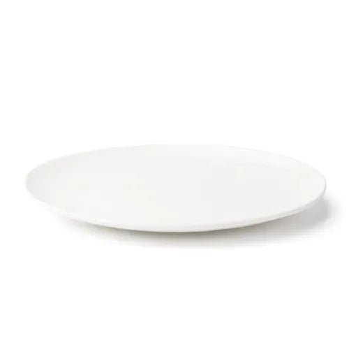 Browne Foundation Coupe Plate Oval, 25.3x18.4cm/10x7.25", Porcelain(5630115) - iFoodservice Online