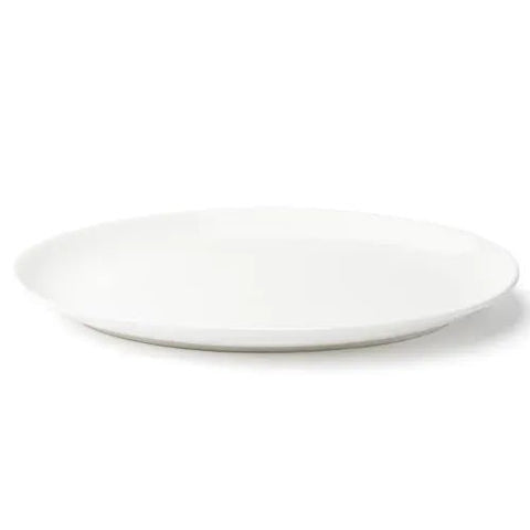 Browne Foundation Coupe Plate Oval, 30.6x20.6cm/12x8", Porcelain (5630117) - iFoodservice Online